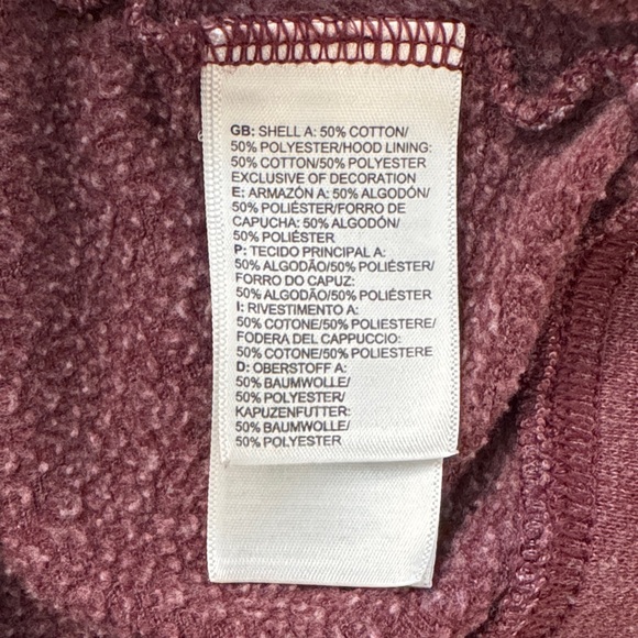 The North Face Women’s Small Hoodie Sweatshirt Burgundy Plum - Picture 8 of 15